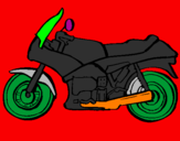 Coloring page Motorbike painted bybrad