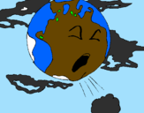 Coloring page Sick Earth painted byyccc