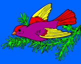 Coloring page Swallow painted byalicia