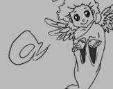 Coloring page Angel painted byviolet