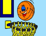 Coloring page Ball and basket painted bymariana