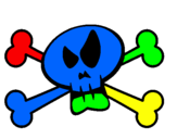 Coloring page Skull painted bypatu