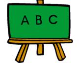 Coloring page Blackboard painted bycilla