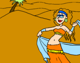 Coloring page Sahara painted by               aina f m