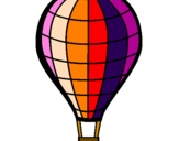 Coloring page Hot-air balloon painted byKayla