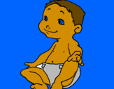 Coloring page Baby II painted byjake