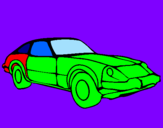 Coloring page Sports car painted byclaudia