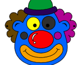 Coloring page Clown painted byjollymcolly