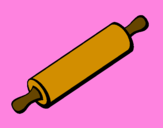 Coloring page Rolling pin painted bykendall