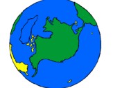 Coloring page Planet Earth painted bymaddison