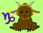 Coloring page Capricorn painted byCandie