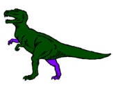 Coloring page Tyrannosaurus Rex painted bymaximo