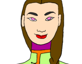 Coloring page Young Chinese woman painted byMARIa7874541854789
