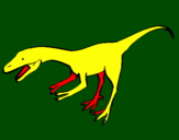 Coloring page Velociraptor II painted byesujs