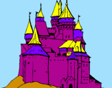 Coloring page Medieval castle painted byjose