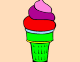 Coloring page Soft ice-cream painted byabigail