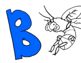Coloring page Bee painted bybranden