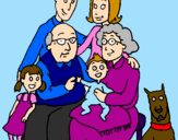 Coloring page Family  painted byhanzzi