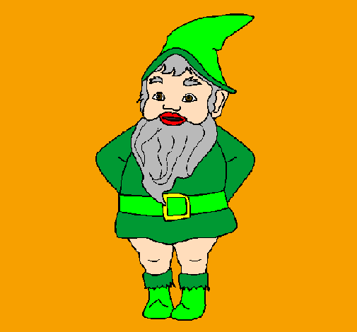 Coloring page Gnome painted byMichelle