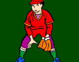 Coloring page Fielder painted byzz
