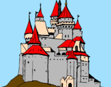 Coloring page Medieval castle painted bysameul