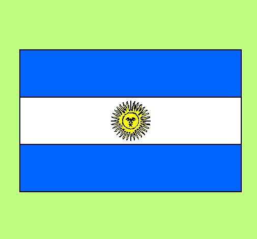 Coloring page Argentina painted byTiffany