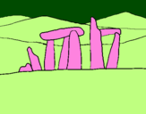 Coloring page Dolmen painted byasd