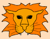 Coloring page Lion painted byMarga