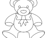 Coloring page Teddy bear painted byLevi es un chico