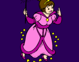 Coloring page Fairy godmother painted byKatiee