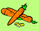 Coloring page Carrots II painted byivanna@