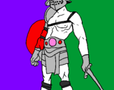Coloring page Gladiator painted byjack h