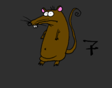 Coloring page Rat painted byalex