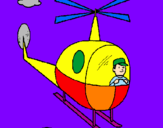 Coloring page Helicopter painted byjude holland