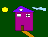 Coloring page House painted byanaflavia