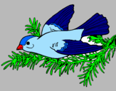 Coloring page Swallow painted bycarmina