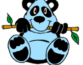 Coloring page Panda painted bykylie