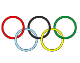 Coloring page Olympic rings painted bysrgiote
