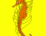 Coloring page Oriental sea horse painted bygFFFDbor