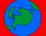 Coloring page Planet Earth painted byjeisy