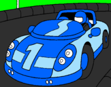 Coloring page Race car painted bypatiya
