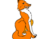 Coloring page Red fox painted byyani2004