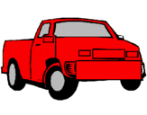 Coloring page Pick-up truck painted bydaniel.