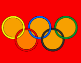 Coloring page Olympic rings painted byjoshua