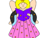 Coloring page Fairy painted byGEORGINA