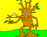 Coloring page Tree painted byjugytfdresbcm