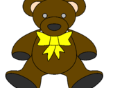 Coloring page Teddy bear painted bysleider
