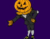 Coloring page Jack-o-lantern painted byRider Master
