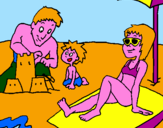 Coloring page Family vacation painted bymarnie