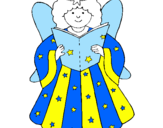 Coloring page Fairy painted byLINDA